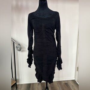 ALL SAINTS Vikrama metallic bandage dress